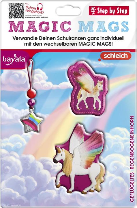 Actual product image Step by Step School Backpack Accessory Set Magic Mags Limited Edition by SCHLEICH