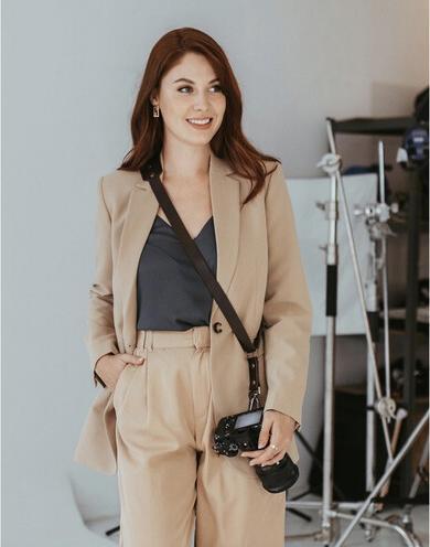 Actual product image Bronkey Tokyo Sling Leder-Kameragurt, Braun, L Large