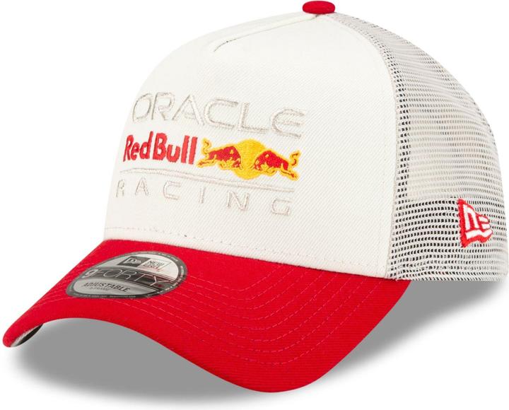 New Era A-Frame Snapback Trucker Cap - Red Bull Racing Beige