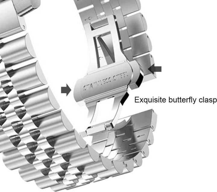 Produktbild Cadorabo Armband für Samsung Galaxy Gear (22 mm, Edelstahl)