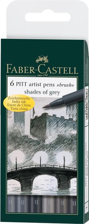 Produktbild Faber-Castell PITT Artist Pen (Schwarz, 6 x)