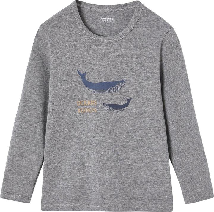 Vertbaudet 3er-Pack Jungen Shirts mit Wal BASIC Oeko-Tex