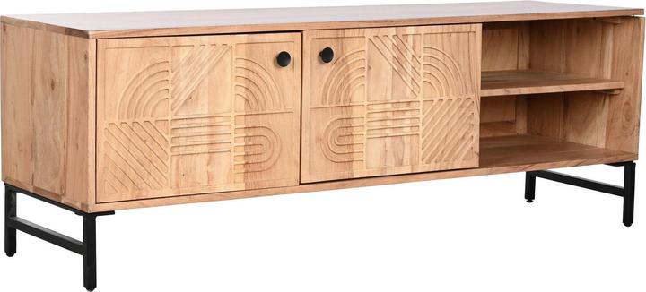 Actual product image Esprit TV furniture Home Brown Black Metal Acacia 145 x 40 x 52 cm