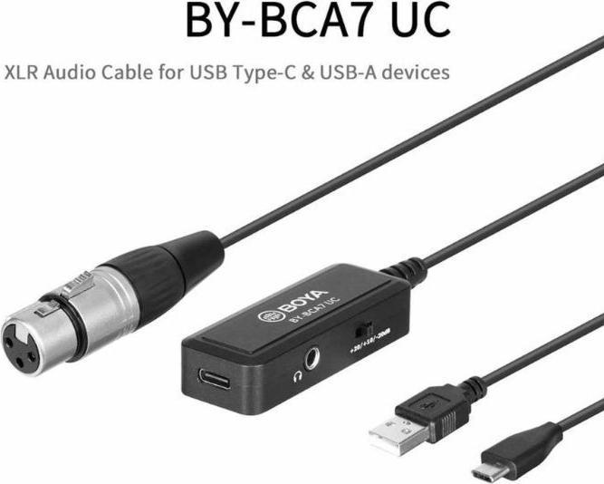 Actual product image Boya BY-BCA7 Lightning Microphone Cable (6 m, Lightning)