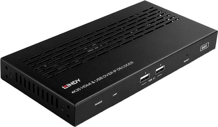 Image du produit Lindy Décodeur HDMI & USB over IP Multicast & Videowall