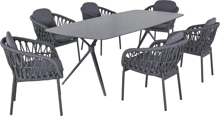 Actual product image LC Garden Bari dining table Aluminium/HPL Sintered Stone 240x100 cm (240 cm)