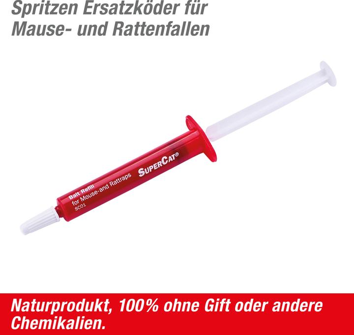 Immagine prodotto Super Cat Ersatz-Köder Spritzen SuperCat 2er für Mause- & Rattenfallen