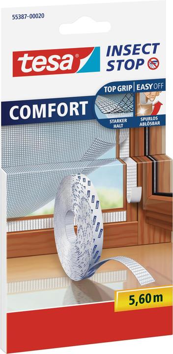 Produktbild tesa Insektenschutz COMFORT, Klettband Ersatzrolle, ohne Bohren