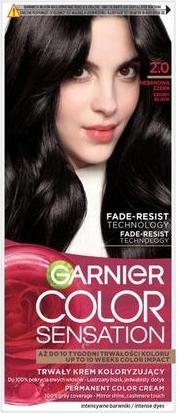 Actual product image Garnier Color Sensation Creme farba do włosów 2.0 Hebanowa Czerń (2.0 Hebanowa Czerń)