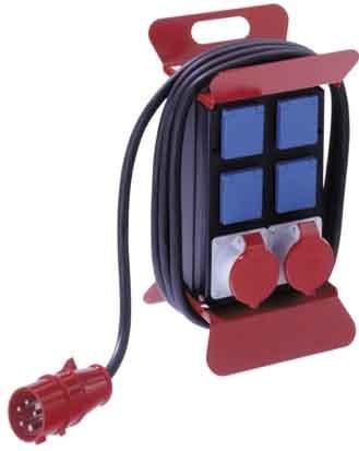 Immagine prodotto Bachmann Distributore di corrente 400V CEE 2m FI 1x16A5p400V 1x32A5p400V 4Schutzk. (6 x, CEE 7/3, CEE)