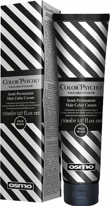 Actual product image Osmo Colour Psycho semi-permanent hair dye cream wild black 150ml (Wild Black)
