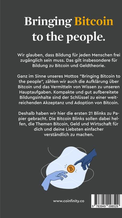 Produktbild Coinfinity Bitcoin Blinks