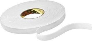 Image du produit 3M Ruban adhésif double face en mousse de polyéthylène, blanc de (19 mm)