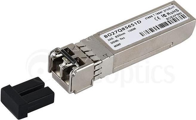Actual product image BlueOptics Compatible Dell 407-BCGJ BO27Q856S1D SFP28 Transceiver, LC Duplex, 25GBASE-SR, Multimode Fibre, 85