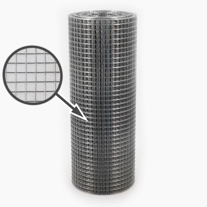 Actual product image Aquagart 135m x 0,5m Volierendraht Drahtgitter Schweissgitter Drahtzaun Feuerverzinkt