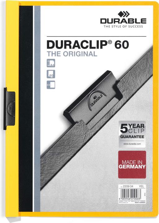 Actual product image Durable DURACLIP 60 25 PCS 220904 (A4, 1 x)