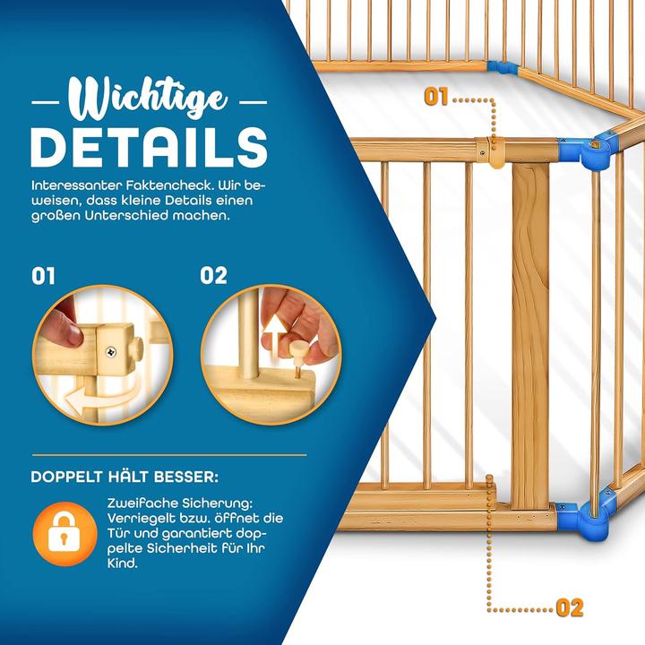 Actual product image Kiduku Playpen (720 cm, Pine)