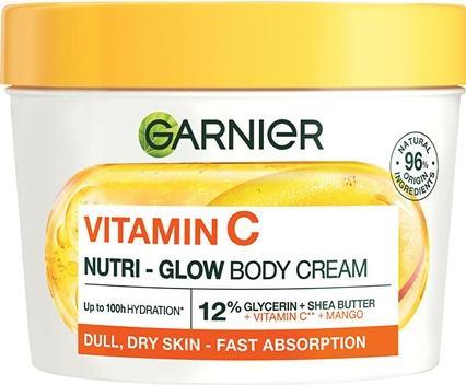 Garnier Brightening Body Cream Vitamin C Nutri-Glow Body Cream 380 Ml (Körpercreme, 380 ml)