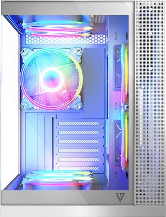 Actual product image Modecom Obudowa Volcano Panorama Apex ARGB 7F biała (AT-PANORAMA-7F-ARGB-20-000000-0002) (mATX, ITX, ATX)