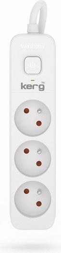 Actual product image HSK Kerg M02376 3 socket outlets with earthing - 3.0m socket strip with 3x1mm2 cable 10A (3 x, 3 m)