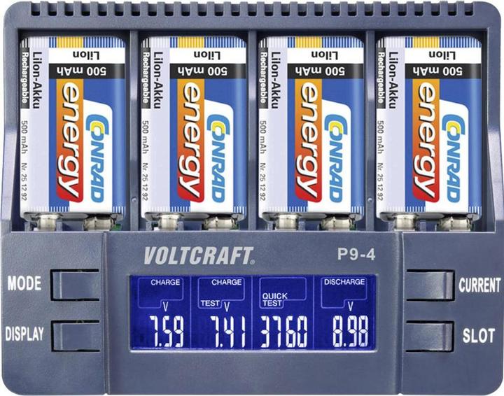 Actual product image Voltcraft P9-4 (1 pcs., 9V Block, Chargers without battery)