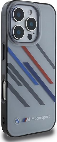 Produktbild BMW BMHCP16X23HTRAG iPhone 16 Pro Max 6.9" szary/grey hardcase Motosport IML Random Stripes (Apple iPhone 16 Pro Max)