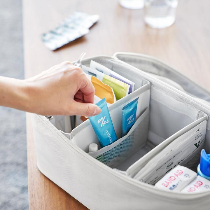Actual product image Yamazaki Storage bag with dividers TOWER (8 l)