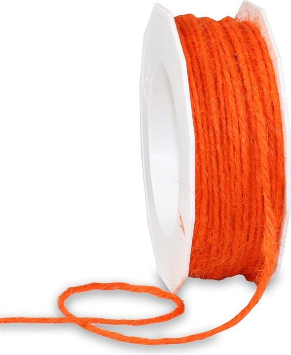 Image du produit Präsent Cordon de jute orange mat 2,0 mm x 25,0 m (Ruban, 1 x)