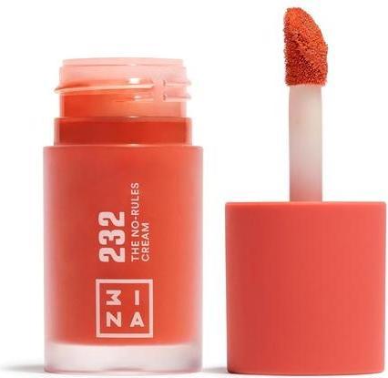 Produktbild 3INA MAKEUP The No-Rules Cream 232 Coral Red Liquid Blush Matte mit Süssmandelöl Vegan Cruelty (Coral Red)