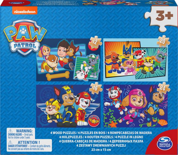 Produktbild NoName Paw Patrol 4 Holzpuzzles