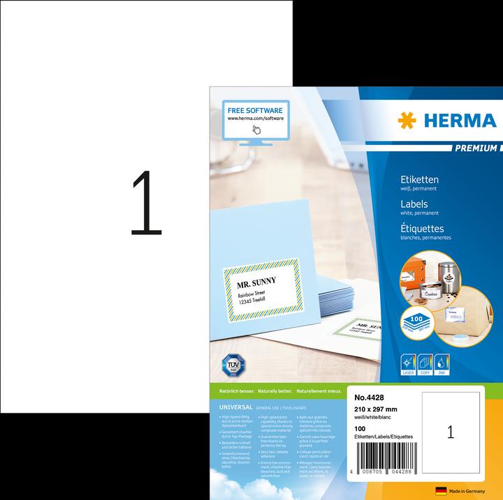HERMA Universal Etiketten A4