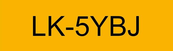 Produktbild Epson Matte Yellow/Black 18mm LK-5YBJ (1.80 cm, Gelb)
