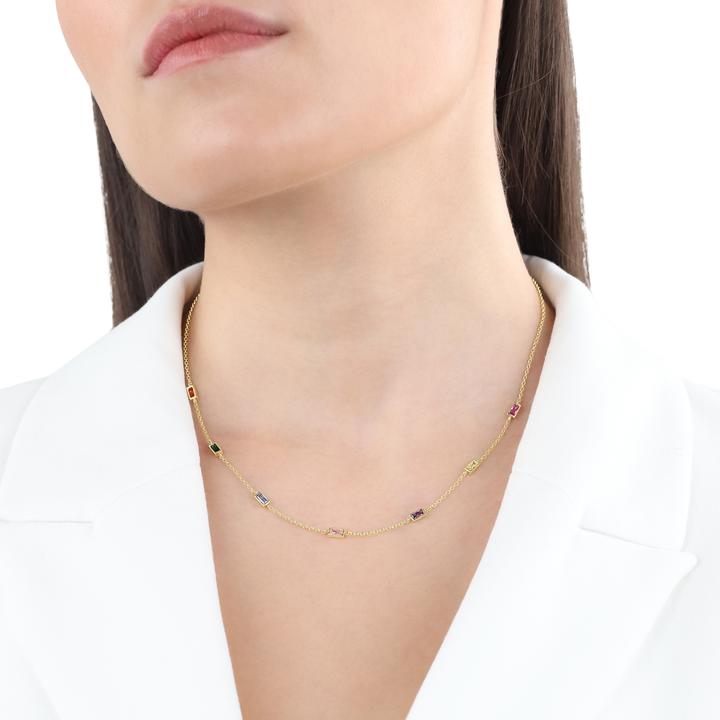 Immagine prodotto S.Oliver Collana da donna, argento 925, zirconi (sintetici) (Argento 925, 42 cm)