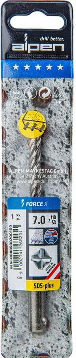 Produktbild Alpen SDSplus Hammerbohrer FORCE Schneiden (7 mm)