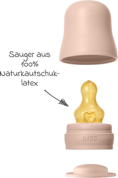 Produktbild Bibs Anti Kolik Flasche Latex 150 ml Slow Flow Blush (150 ml)