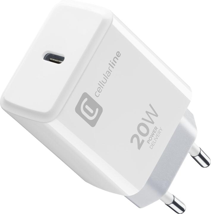 Actual product image Cellularline USB-C Charger 20W - iPad (2020), iPad Pro (2018 or later) and iPad Air (2020) (20 W)