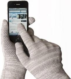 Actual product image Glider Gloves Touch Gloves Urban Style Grey (XL)