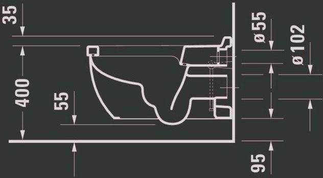 Image du produit Duravit WC suspendu STARCK 3 profond, 370x620mm blanc