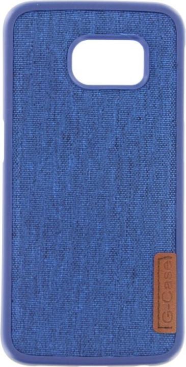 Actual product image OEM Silicone Case Textile for Samsung S6 Edge blue (Samsung Galaxy S6 Edge)