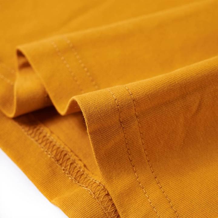 Immagine prodotto VidaXL Camicia da bambino a maniche lunghe color ocra 140,Materiale: 100 (140)