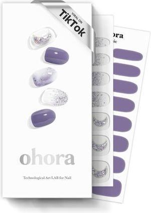 Produktbild Ohora Semi Cured Gel Nail Strips Goblin Moon Purple Patterned 30 Pcs (Goblin Moon Purple)