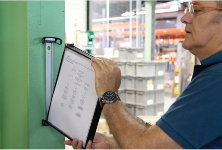 Produktbild Tarifold Wandelement PRO 920300 A4 5Tafeln Easy Load sw