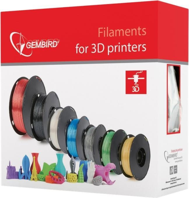 Produktbild Gembird Flashforge PLA-plus filament, Black 1.75 mm, 1kg (PLA+, 1.75 mm, 1291 g, Schwarz)
