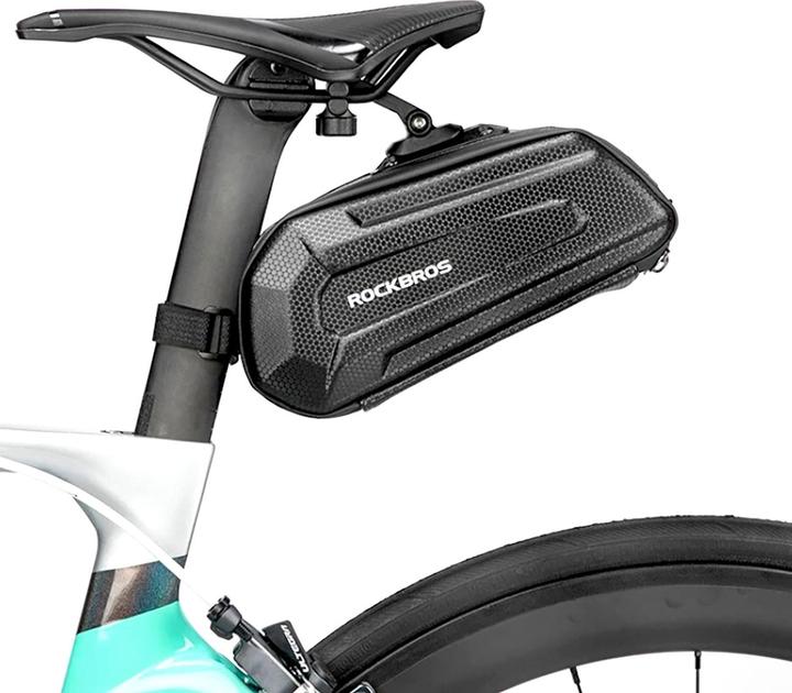 Actual product image Rockbros B69 bicycle saddle bag 1.7l with easy release system - black (1.80 l, Saddle bag)