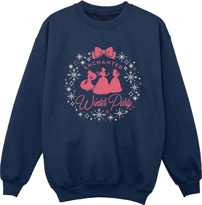 Disney Princess Winter Party Sweatshirt Jungen (140, 146)