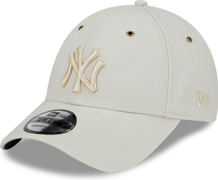 Actual product image New Era 9Forty Strapback Cap - Canvas New York Yankees Stone