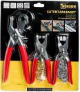 Produktbild Benson Lochzangenset 3 Stück + Zubehör