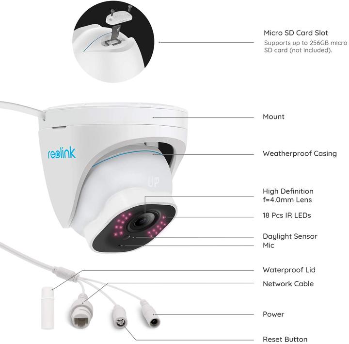 Actual product image Reolink P334-4K 8MP (3840 x 2160 pixels)
