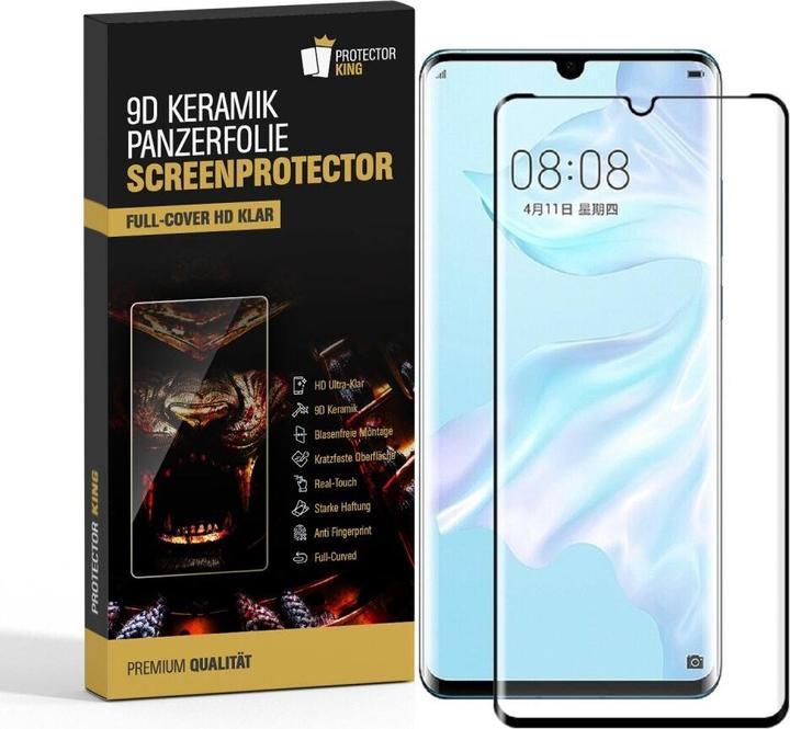 Produktbild Protectorking 3x Ceramic-Glass Full Cover HD Klar (3 Stück, Huawei P30 Pro)
