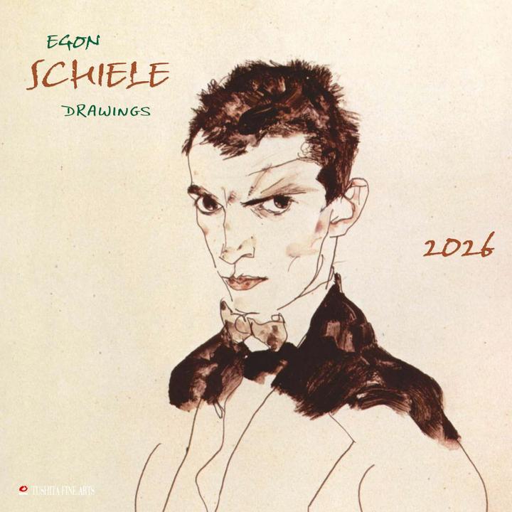 Immagine prodotto Egon Schiele Drawings 2026 (30 x 30 cm, Inglese, Olandese, Polacco, Tedesco, Italiano, Francese, Spagnolo, Ceco)